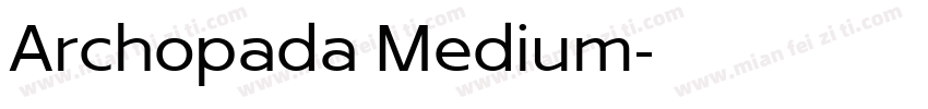Archopada Medium字体转换